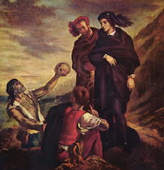 'Hamlet is shown Yorick's skull' by Delacroix